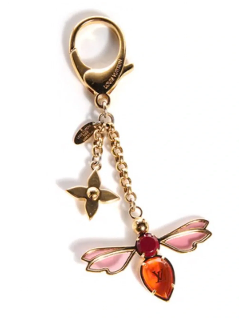LOUIS VUITTON Bee Flower Chain Key Charm